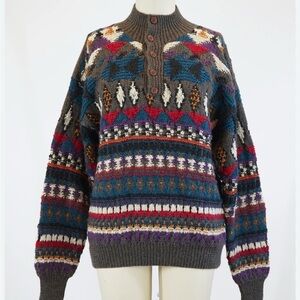 Vintage 1990’s Boston Traders wool hand knit limited edition sweater size M